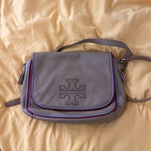 Tory Burch neutral crossbody purse